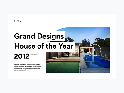 Grand Designs clean design figma landing page minimal modern ui ux