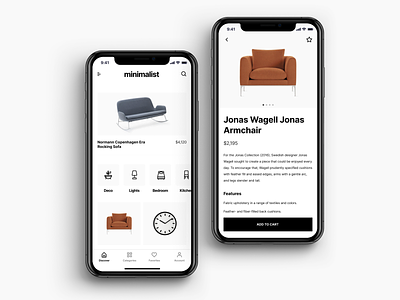 eCommerce Concept App app design clean design figma flat minimal typography ui ux
