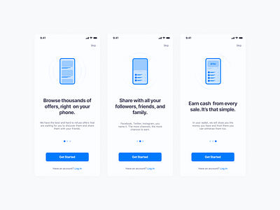 🚀 Onboarding screens for an upcoming app