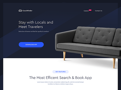 Couchfinder - Landing Page