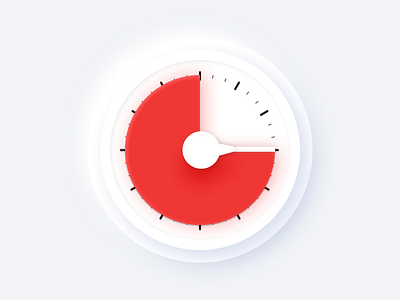 Time Timer Clock clean figma minimal ui