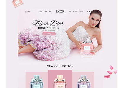 Parfum Dior 2 branding design graphicdesign ui ux web webdesign website