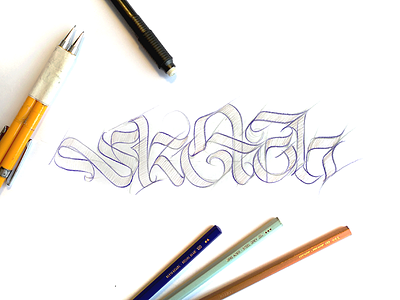 Sketch's sketch blackletter caligrafia calligraffiti calligraphy fraktur gothic hand lettering hand letters hand writing lettering type typography
