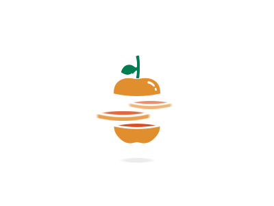 Dribbble Debut - Fancy Orange animation art clean fruit fun icon invite minimal orange organic