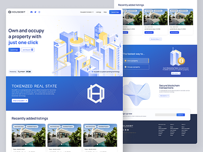 Web 3.0 | Real state properties crypto cryptocurrencies desktop home home page nft nfts properties real state store ui design web 3.0