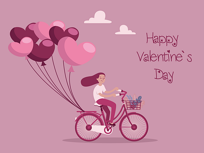 Happy Valentines Day 💘 bike happy heart like love love you valentines