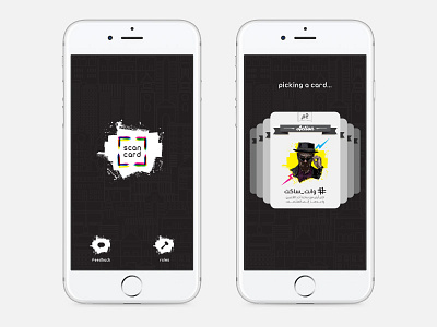 Hashtag Deal app black card card game design game ios mobile ui ux