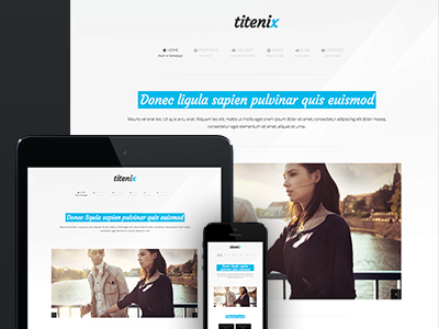 Titenix - WordPress Theme clean minimal preview template ui wordpress