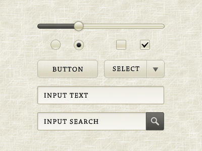 "Sepia" GUI Elements