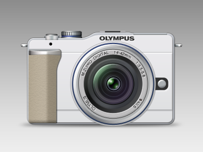 OLYMPUS PEN Lite E-PL1 camera icon lens