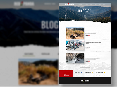 Bike Ride Web- Blog Page full version design ui ux web website