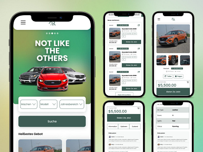 UI Design For Online Car Auction