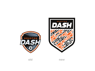 Houston Dash Rebrand branding branding logo crest houston houston dash logo nwsl soccer
