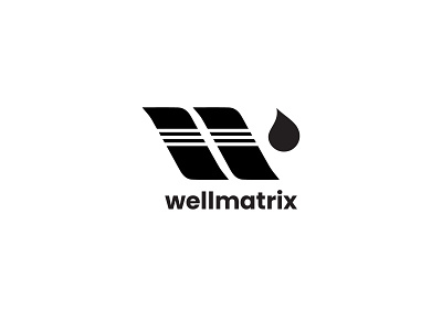wellmatrix branding creative design houston industrial logo oil oil and gas oil well
