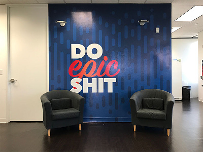 Do Epic Shit agency mural office officespace wall wallart