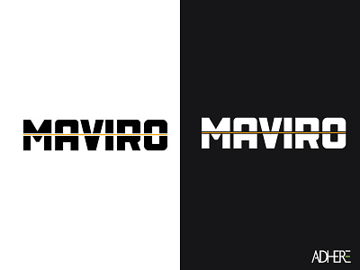 Maviro Logo black branding gold houston htx identity industrial logo naming texas white