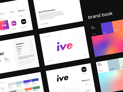 Ive Agency Brand Book agency brand book branding design design agency graphic design guidelines logo