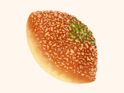 Currybread bread curry currybread design donuts food illustration
