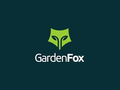 Garden Fox app branding design icon illustration logo smart typography unique vector