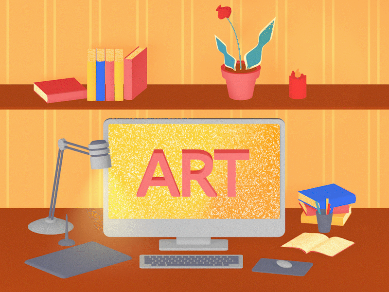 Desk To Creat Art