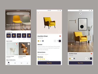 Furniture App dailyuichallenge furniture app uidesign uxdesign