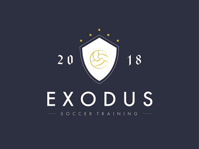 Exodus Soccer Training Academy academy branding logo soccer vector