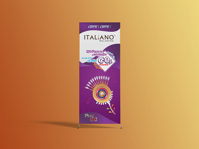 X Stand Banner for Italiano branding