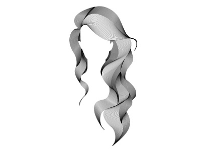Girly Hair !!! illustration vector