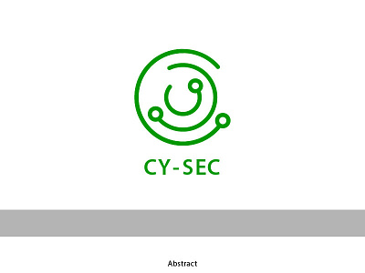 CyberSecurity brand design illustration logo vector