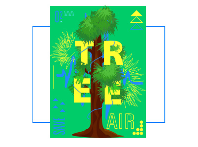 Hail Nature !!! design graphic design illustration nature poster design tree typography vector