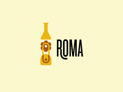 Roma- LOGO brand design logo roma wine company