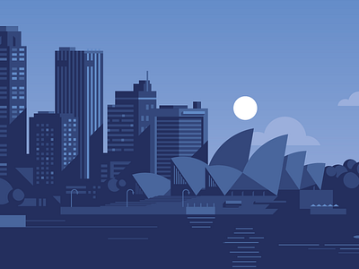 Sydney Skyline buildings cities city cityscape landscape sidney skyline sydney vector