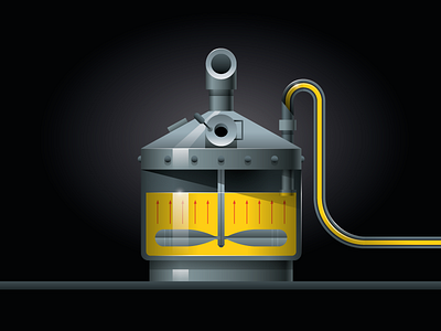 Warsteiner Test beer illustration infographic mash tun vector