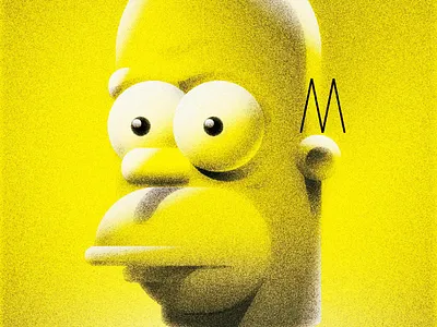 Homer grain homer illustration simpsons vector