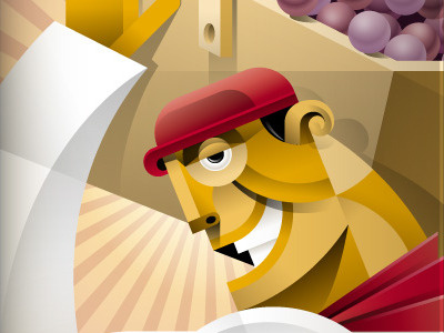 WineFor: Workers digital art draw illustration vector wine labels winefor workers