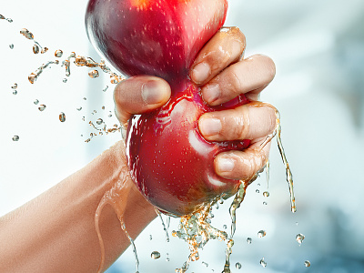 juicy apple apple artwork collage composing design drink fresh hand juice photocollage photomanipulation photoshop splash water