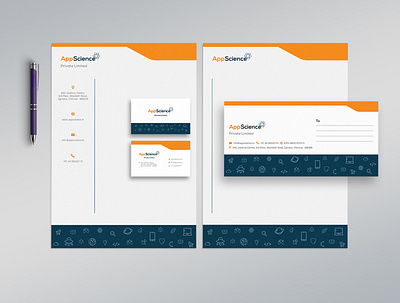 AppScience Brand Design app science brand design brand identity branding branding design business card business card design design envelope graphic design icon letterhead logo logo design science science fiction tech tech logo technology trending design