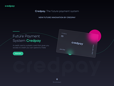 Credpay future payment system credit card credit card design credit card payment credit pay creditcard credpay glass glass card glassmorphism pay pay credit payments trending design ui ux web web design