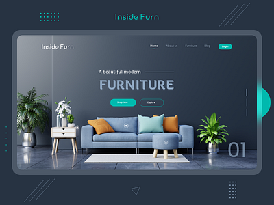 Inside Furn Website chair design furniture furniture design furniture shop furniture store furniture website home home furniture interior modern product design sofa trending design ui ui design uiux web web design website website design