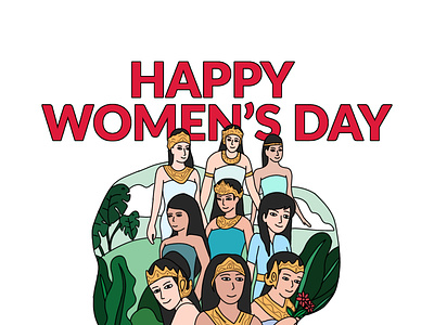 HAPPY WOMENS DAY by irwan darmawan on Dribbble