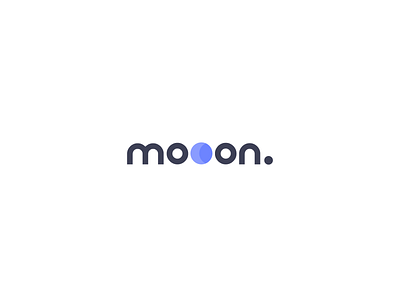 Mooon - Logo branding clean design icon illustration logo simple typography ui ux