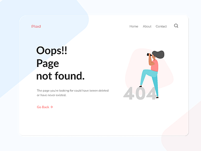 Design #4 - Error Page 404 404 error 404 error page design error 404 icon illustration simple typography ui ux web