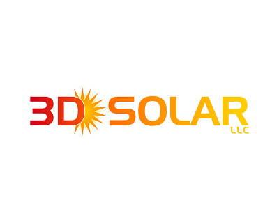 3D Solar LLC Winning Logo brand identity brand identity design branding coreldraw design designs flat icon illustration logo logo design logodesign modern simple technology vector