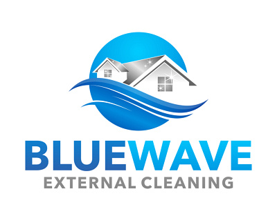 Blue Wave External Cleaning Winning Logo brand identity brand identity design branding cleaning company cleaning services coreldraw design designs external cleaning illustration logo logo design logodesign vector