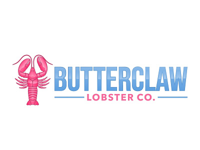 Butterclaw Lobster Co Winning Logo brand identity brand identity design branding coreldraw design designs illustration lobster logo logo design logodesign modern restaurant seafood vector