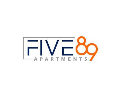 Five89 Apartments - Winning Logo apartment brand identity branding building business condo constructions coreldraw creative designs flat idea innovative logo out of box vector