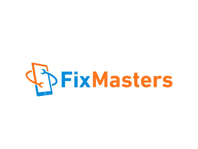 Fix Masters - Winning logo brand identity branding coreldraw design fix logo master mobile modern repair simple smartphone vector