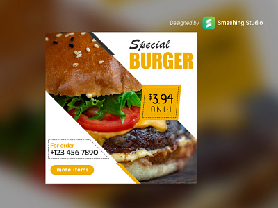 Free Burger Shop Web Banner Set