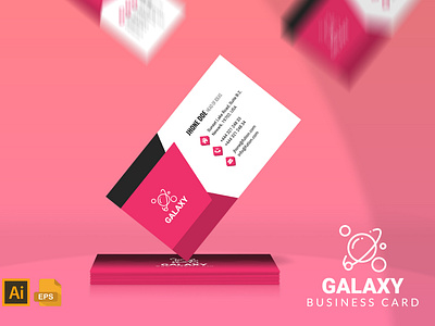 Galaxy - Multipurpose Business Card black blue brand business business card card clean cmyk color corporate creative modern multipurpose simple v card visiting