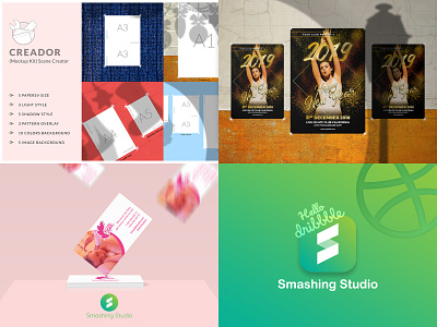 Smashing Studio's best 4 shoots 2018 best design print design shoot